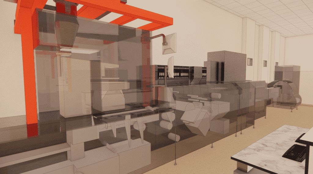 Modélisation 3D d'une chaine de production de médicaments